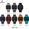 Naviforce LCD Digital Klokke for Menn Silikonreim Alarm Kronograf Dato Kalender Vanntett Utendørs Multifunksjonell Herre Gutt Klokke NF7116