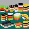 Rectangular Melamine Hot Pot & BBQ Serving Plate