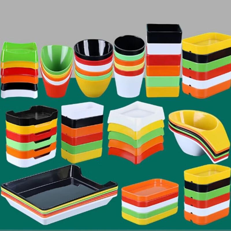 Rectangular Melamine Hot Pot & BBQ Serving Plate
