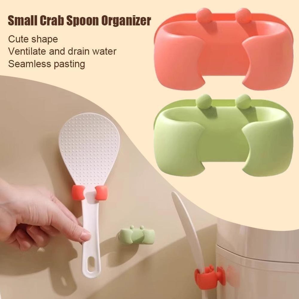 

High Temperature Resistance Rice Spoon Storage Rack Anti Scalding Anti Scalding Overflow Pot Clip зелений