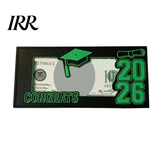 Wooden Graduation Box 2026 Money Holder Cash Gift Class of College Card Envelope for High School University Senior Graduates Durable Keepsake