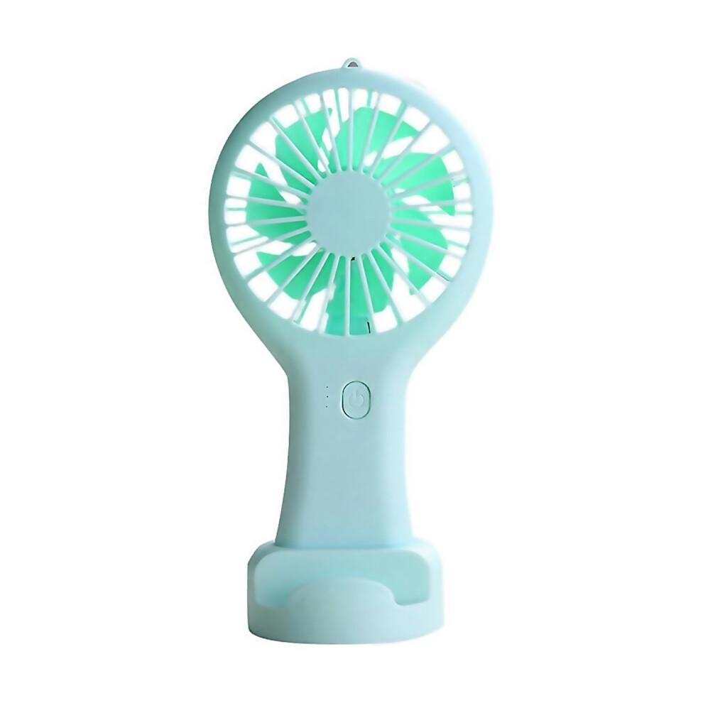 For Portable Mini Handheld Fan Usb Rechargeable Fan Green