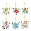 [MEGZIHXN] 5D DIY Diamond Art Keychain Children's Pieces Rabbit, Bear, Chicken Paint Diamond Kit by Numbers Glittering Handicrafts Art Craft Set for
