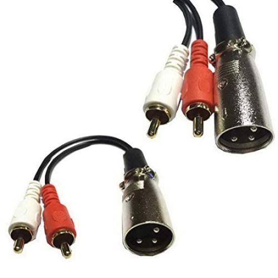 

Rosebe XLR Папа на 2 RCA Папа Штекер Адаптер Кабель 3-контактный XLR Микрофонный Разветвитель RCA Phono Линейный 2RCA на XLR 15см, 1,5м, 3м, 4,5м XLR Y-разветвитель Патч-кабель