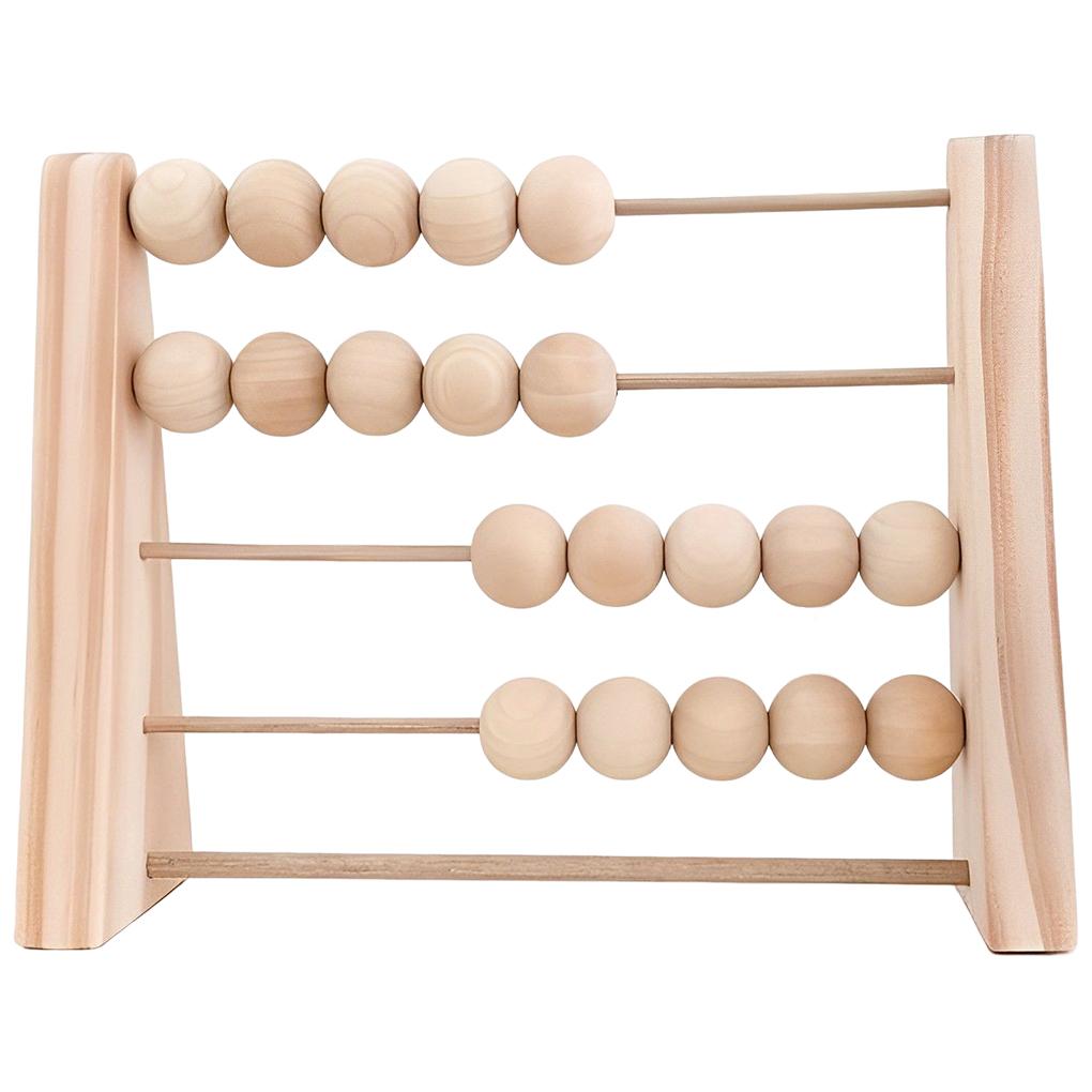 Holz Abacus Spielzeug Einfache Design Mathematik Lernen Spielzeug Tischplatte Schmuck