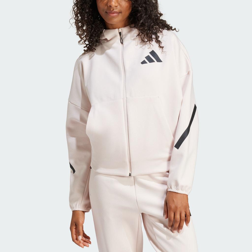 Adidas Z.N.E. True Healing Series FW24 Water-Resistant Sports Casual Hooded Long Sleeve Jacket Women Jacket Miracle-Quartz JF4789