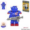 Latest Bos Game T60 Power Armor Army Officers Soldiers Figurine Machine Gun Model Construction Blocks Kids Toys Gifts Young Boys Girls Juguetes