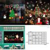 Klassische Weihnachtsfensteraufkleber mit Weihnachtsmann für eine magische Feiertagsatmosphäre