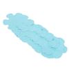 20pcs 10cm Non Slip Bathtub Stickers Flower Shaped Safety Bathroom Tubs Showers Treads Adhesive Decals with Scraper Blue Flowers