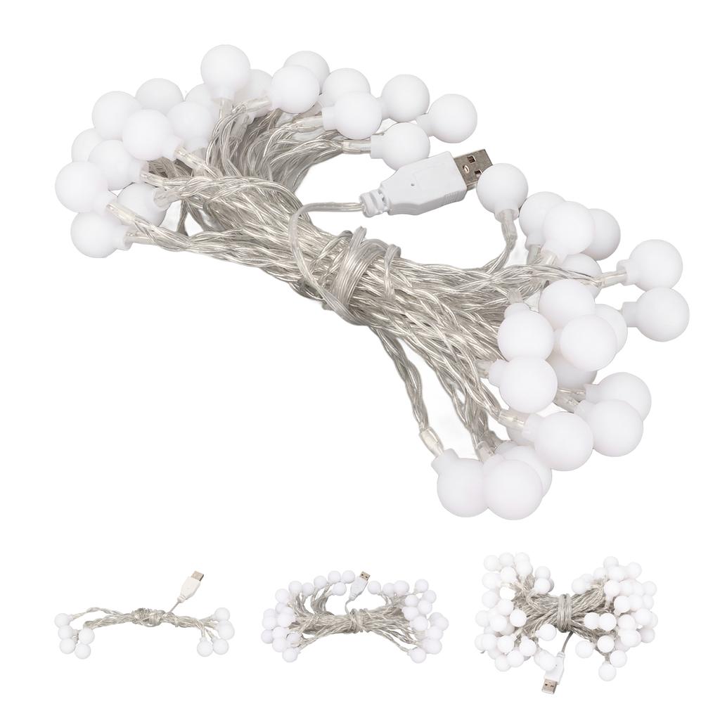 Ball String Light Waterproof USB Powered Colorful Decorative LED Lamp String for Christmas Party Bed