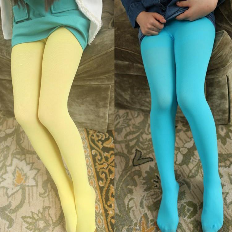 Medias de Terciopelo de Colores Dulces para Danza Infantil para Primavera y Otoño