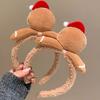 Fashion Plush Winter Headwear Kids Christmas Hairband Christmas Tree Headpiece for Women and Children