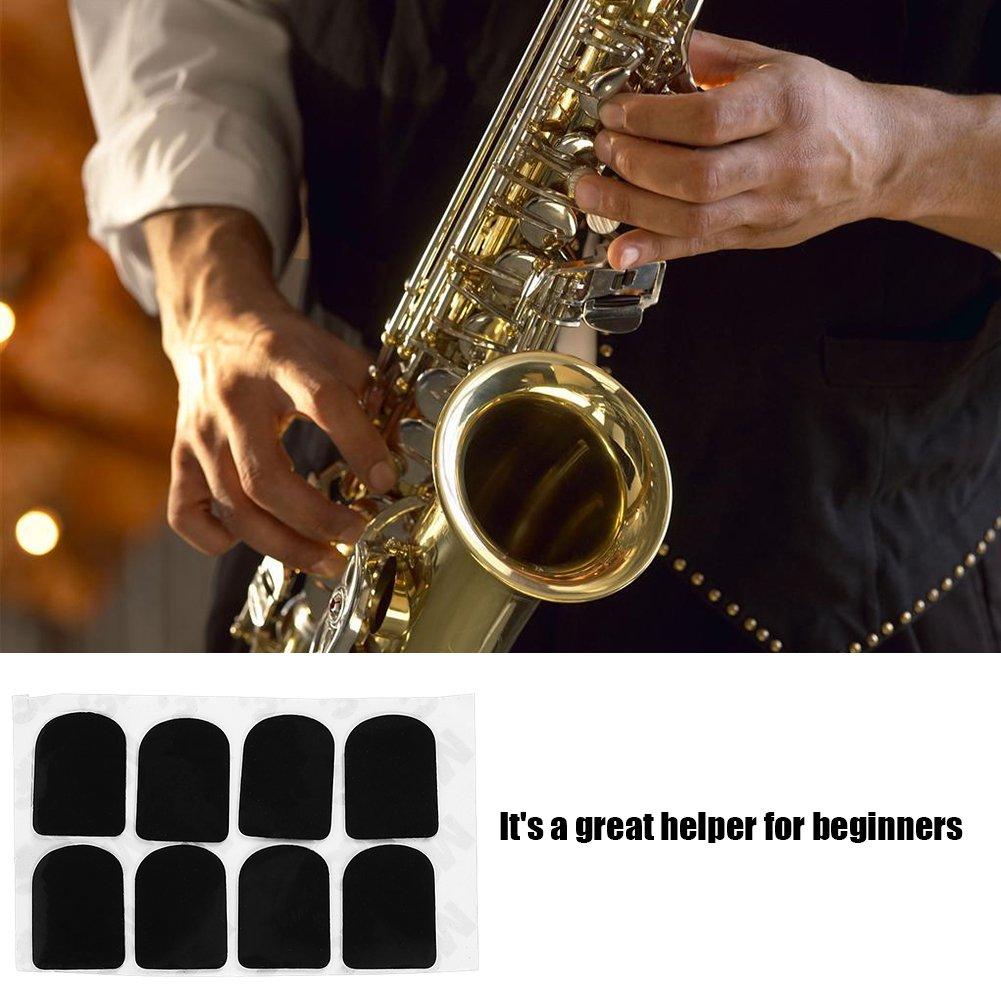 Saxophone Mouthpiece Patch Pads for Tenor and 2 2 Shapes Black Soprano, Alto, Saxophone, Clarinet, 0.3/0.5/0.8mm, Colors, (0.5mm Circle)