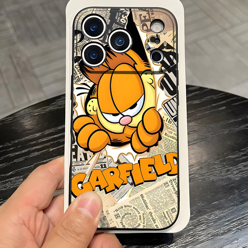 Cute Cat G-GarfieldeS Phone Case For IPhone 17 Pro Max 16 15 14 Pro Max 13 11 X Xs Xr 8 7Plus Silicone Cover
