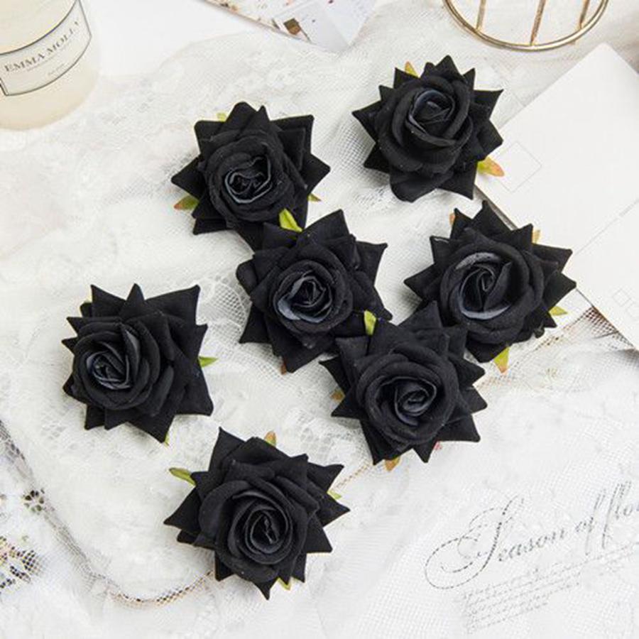 10Pcs Artificial Flowers for Scrapbook New 's Decortion Wedding Outdoor Garden Christmas Home Candy Box Flannel Rolled Roses