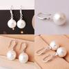 Dangle Earring Elegant Exquisite Ornament Simple Faux Pearl Eardrop for Daily Life
