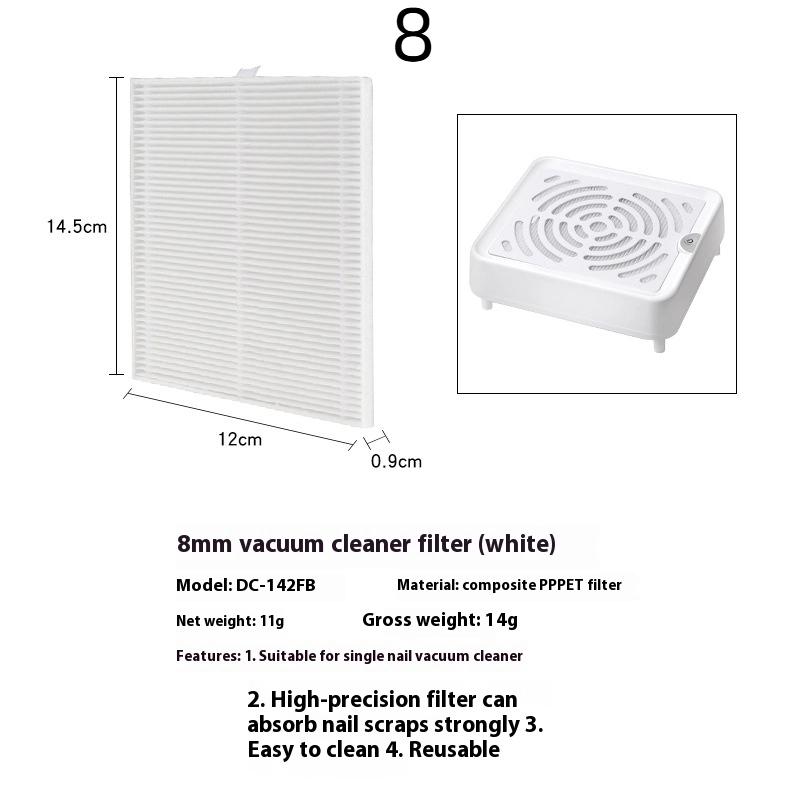 

Сменный фильтр Фильтр для пылесоса для ногтей Для пылесборника для ногтевой пыли Фильтр Бесщеточный экстрактор для ногтевой пыли Оригинальный фильтр