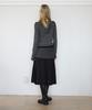 Yusentig Cotton Denim Layered Pleated Skirt Aw6Ss26310