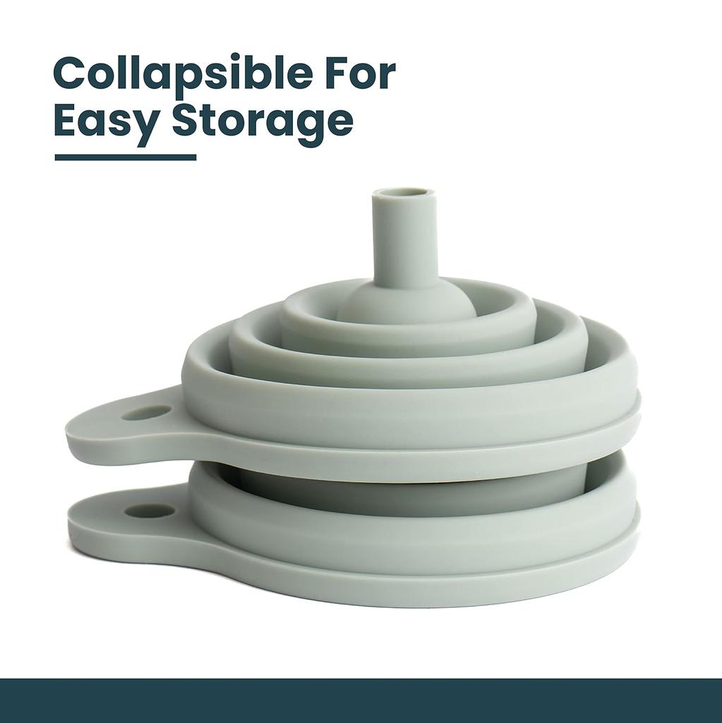 Silicone Funnel Collapsible Funnels for Kitchen Use Filling Bottles Collapsible Funnels for Kitchen for Perfume Oil Filters