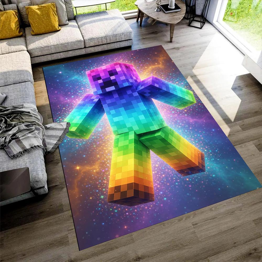 Minecraft Floor Mat Suitable for Decorate room Dormitory Balcony Hallway Anti-slip Rug Decorate Offices Wedding Party Gift