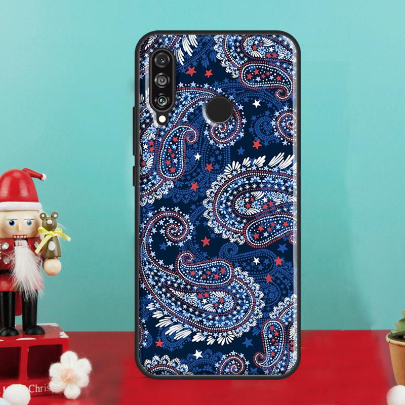 Bandana Seamless Pattern For Huawei Nova 12i 12s 11i 5T Y90 Y70 Y60 Y61 Y91 Y72 9 10 SE P60 Pro P20 P30 P40 Lite Case