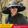 Men's Solar-Powered Cooling Hat with Fan for Outdoor Work