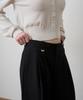 From Wear Signature Wide Pintuck Trousers Black