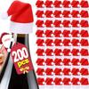 Wholesale Mini Santa Hats Creative Xmas Wine Bottle Cover Christmas Pompom Hat for Bottle Cup Decor Holiday Table Decor Supplies