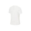 Li Ning Plain Color Sports Short Sleeve T-Shirt Women Tops Off-White ATST580-1