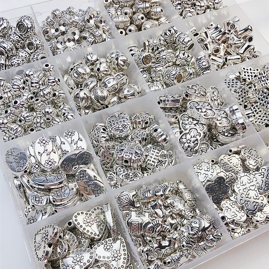 Vintage Alloy Rose & Butterfly Beads for DIY Jewelry Making