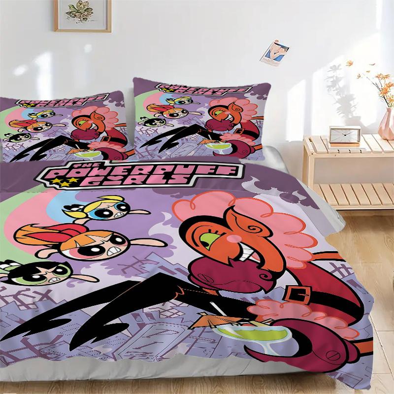 3pcs Epic Battle of Good vs Evil Policewoman Quilt Cover Set - Soft & Comfortable Polyester Fabric, All-Season Breathable Comforter Set For 1 Qui