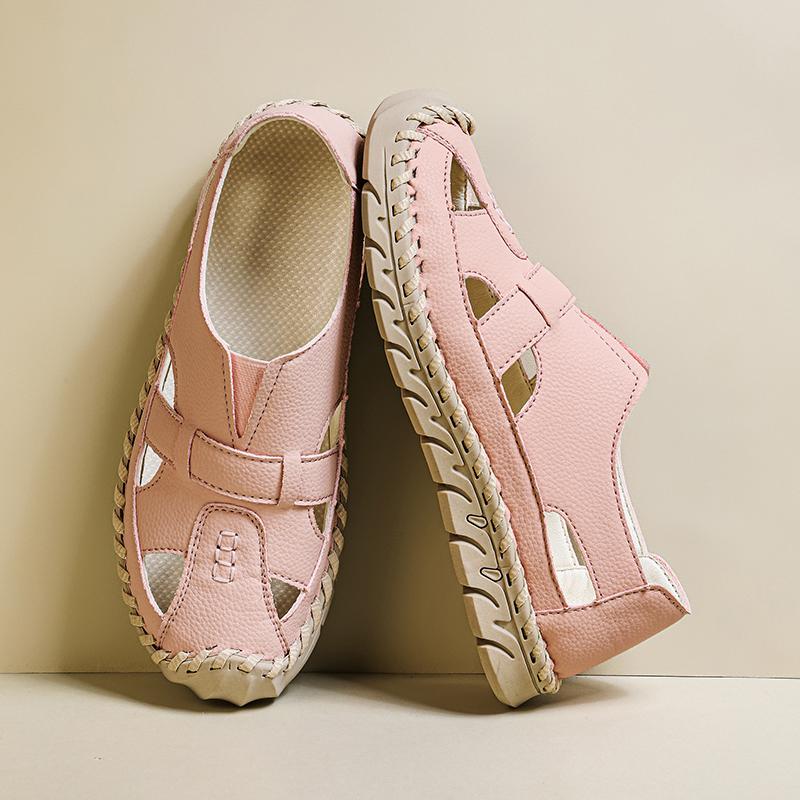 Women's Sandals Summer Pink Mary Jane Men Beach Shoes Closed Toe Casual Walking Sandals Plus Size