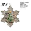 Festive Snowflake Decorations Snowflake-Shaped Sea Glass Christmas Tree Ornaments Coastal Inspired Winter Wonderland Seaglass Keepsake for Hanging