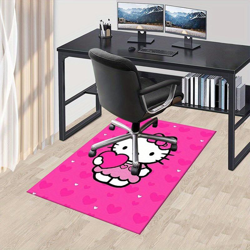 

1 шт. Sanrio Hello Kitty Ковер для офиса с принтом русалки Прямоугольный коврик под стол, Идеальный декор для гостиной, спальни, кухни, Нескользящий пол 60cm by 90cm