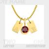 EManco DIY Personalized Initials Customized Name Necklace Glitter Birthstone Pendant Ladies Gifts Dropshipping