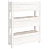 VidaXL Planter White 77x25x104.5 Cm Solid Pine Wood 823935