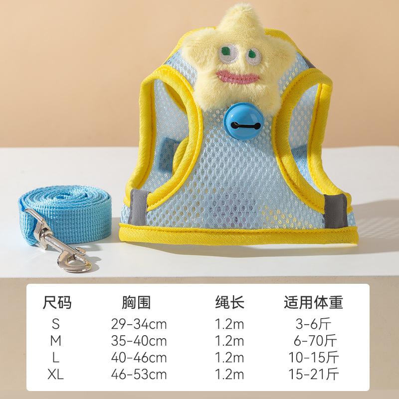 Vodítko pro psa Hrudní postroj Vodítko pro psa Malý a střední pes Teddy Bigbear Pomořanský vodítko na procházky pro psa vesta Potřeby pro domácí mazlíčky