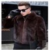 Men's top imitation mink hair imitation fur jacket thickened large size imitation fur velvet autumn and winter wear