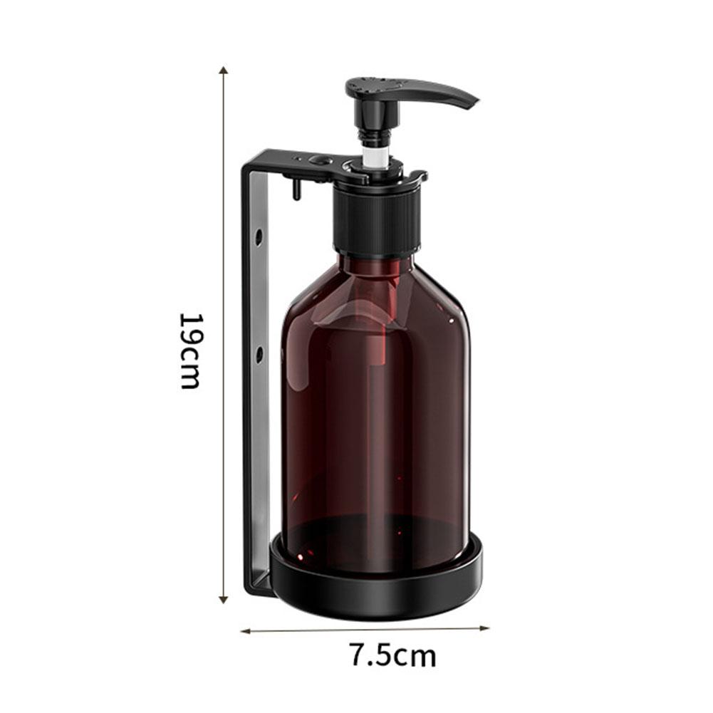 Shower Wall Mounted Dispenser for Shampoo Conditioner and Shower Gel with Refillable Bottles and Security Lock Mechanism