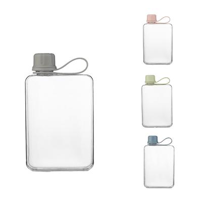 Square Water Bottle 500Ml Portable Flat Drink Cups Slim Cold Flask Sports Water Bottle Summer Water Flask For Hiking