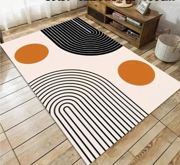 Geometric  Abstract Area Carpet Warm Living Rooms Bedrooms Baby Rooms Terraces Bedroom With Geometric Patterns Carpet Decoration
