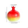 Flower Vase Pomegranate Shape Bud Plant Decorative Art for Living Room