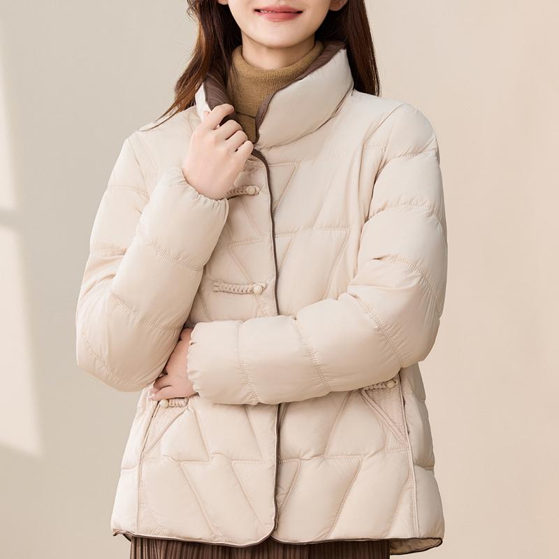 Casual Women's Winter Parkas Stand Collar Loose Warm Short Coats Thick Women Jackets