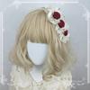 Original Handmade Ribbon Rose Headband Kc Lolita Pearl Headbands Elegant and Simple Versatile Hair Accessories for Women