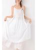 Women's Forest Style Embroidered Layered Lace Long Dress