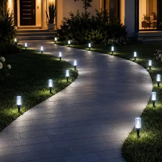 Weatherproof Yard Pathway Illumination 10/20Pcs Solar Lights, LED Multicolor Bubble Garden Stake Waterproof Wireless Landscape Lighting for Driveways