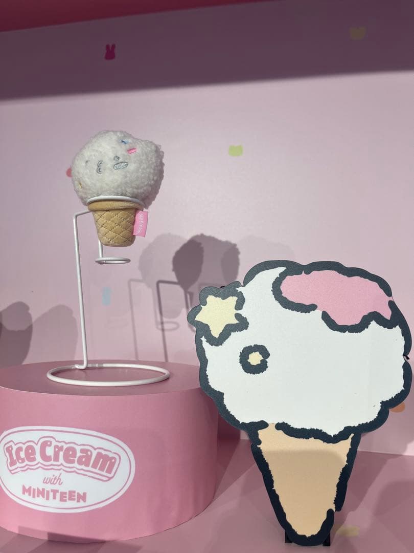 [USED] MINITEEN Pop-up Ice Cream Face Keyring - Woozi