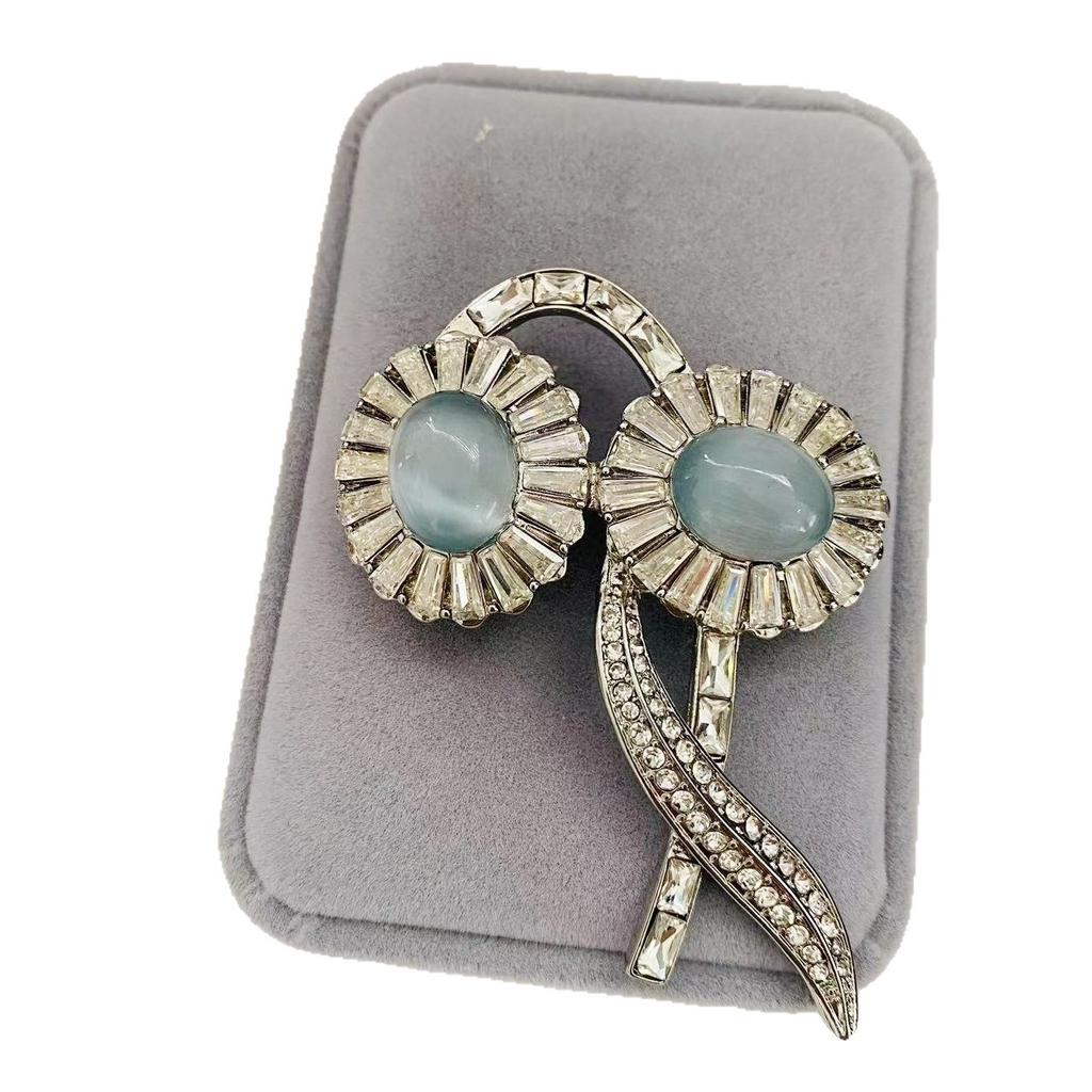 New Chinese Style Natural Powder Chalcedony Bracelet Handmade Light Luxury Inlaid With Ice Transparent Powder Agate Egg Noodle Packing Set