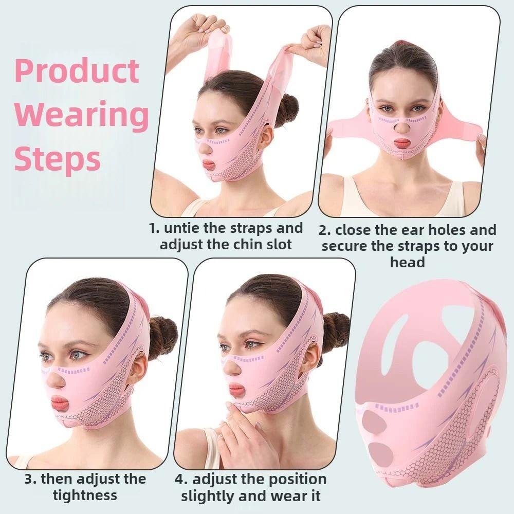 Spandex Face Lifting band Breathable Facial Slimming Wrap Cheek Lifting Mask Anti Double Chin