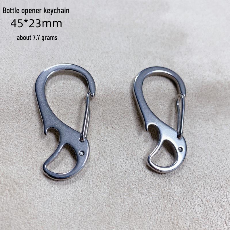 Stainless Steel Bottle Opener Keychain Hook